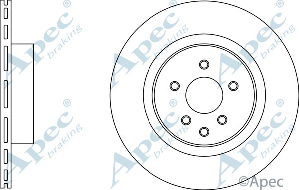 APEC BRAKING stabdžių diskas DSK2834